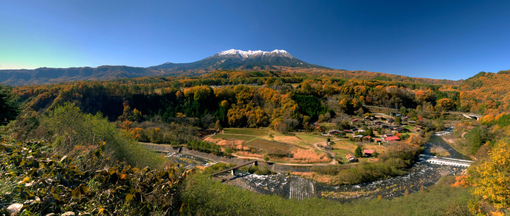 新雪の木曽御嶽山