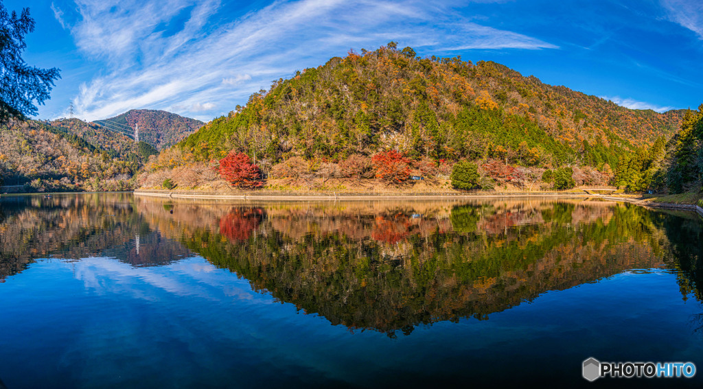 伊自良湖の紅葉