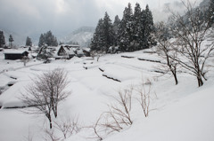 五箇山・相倉集落の冬景色