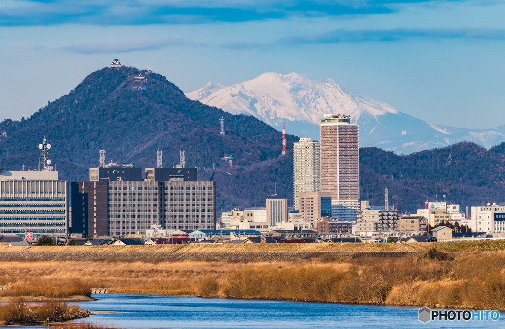 岐阜城と御嶽山