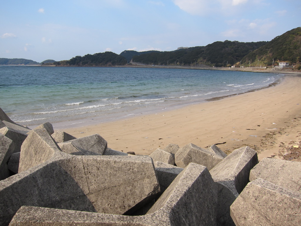 冬の海水浴場