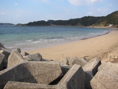 冬の海水浴場
