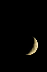 Tonight is a crescent