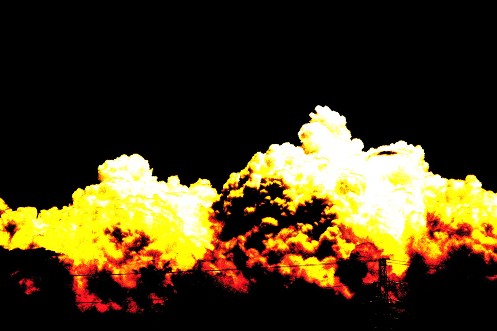 Burning clouds