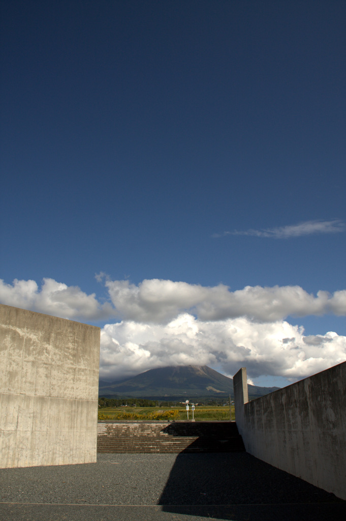 大山を望む