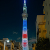 星条旗カラースカイツリー