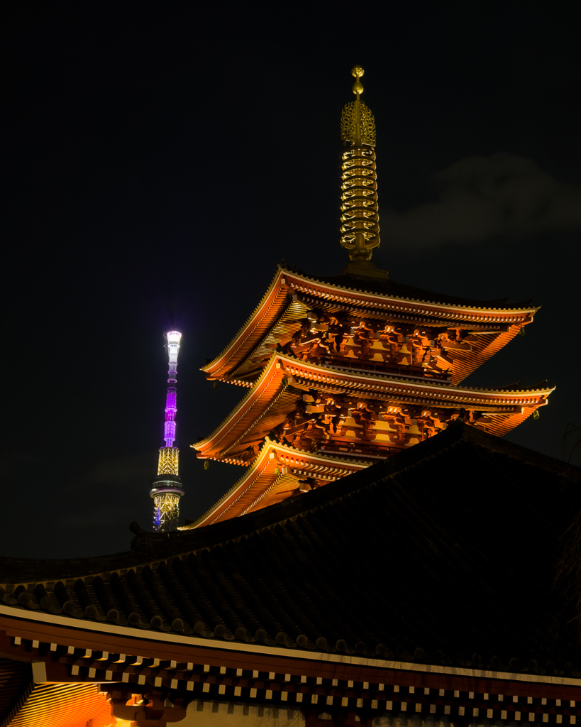五重塔 x スカイツリー