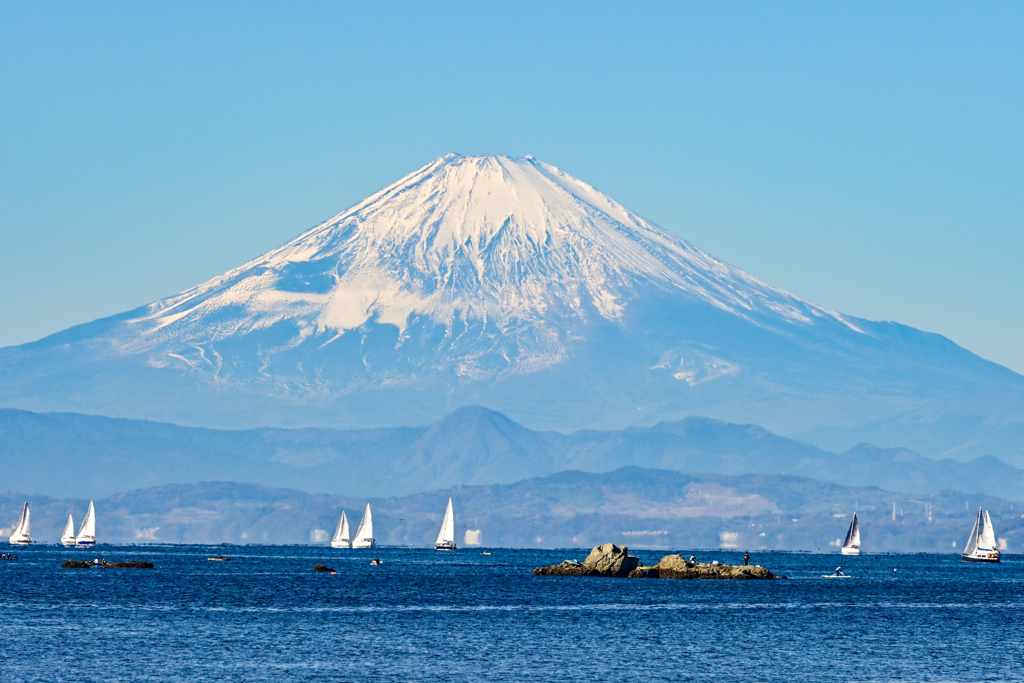 葉山から富士山