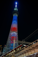 星条旗カラースカイツリー 星条旗カラースカイツリー