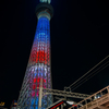 星条旗カラースカイツリー