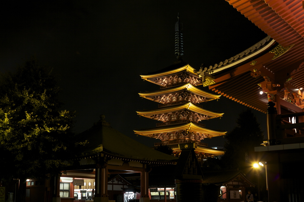 夜の浅草散歩