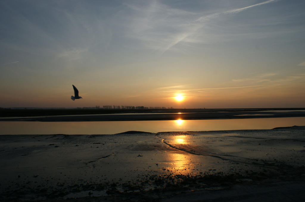 Sunset＠モン・サン・ミッシェル