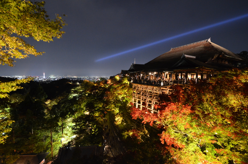 2016年　清水寺　秋のライトアップ