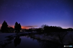 田舎の夜景