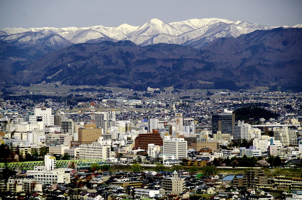 花見山頂上風景