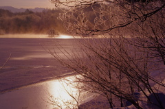 小野川湖「日の出の後」