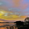 桧原湖の夜明け