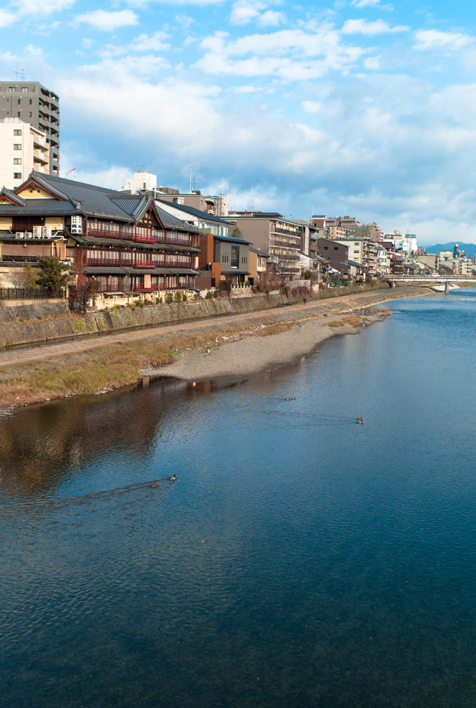 鴨川にて