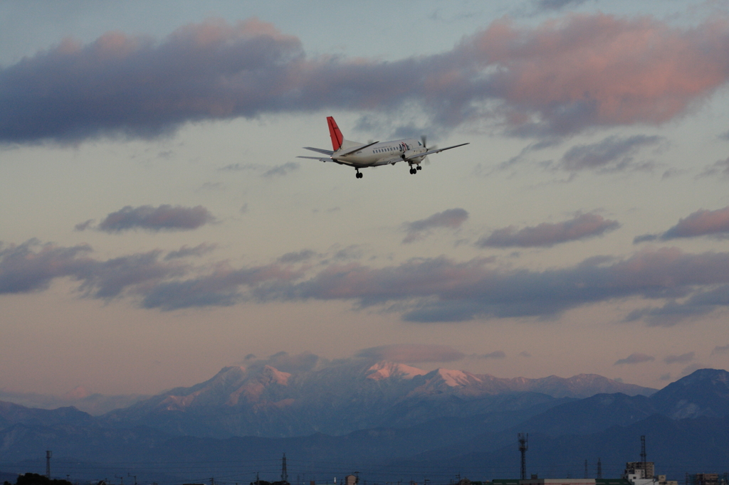 石鎚と飛行機