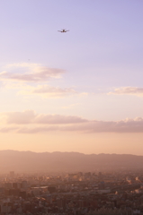 Landing in the evening