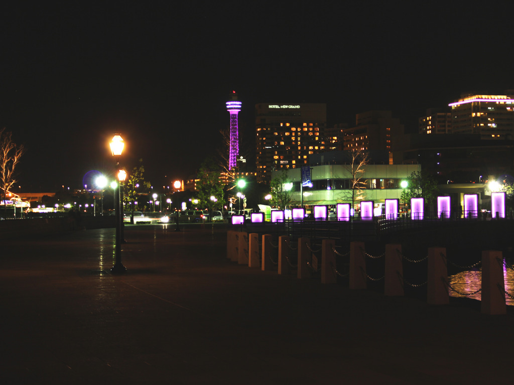 横浜港　夜景