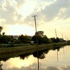 ５月の夕日