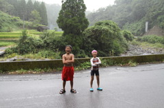 雨！笑顔！！