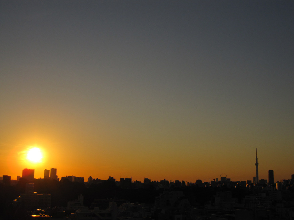 朝のスカイツリー