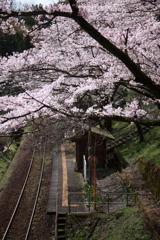 春の無人駅
