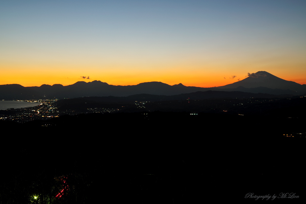 西湘の夕景