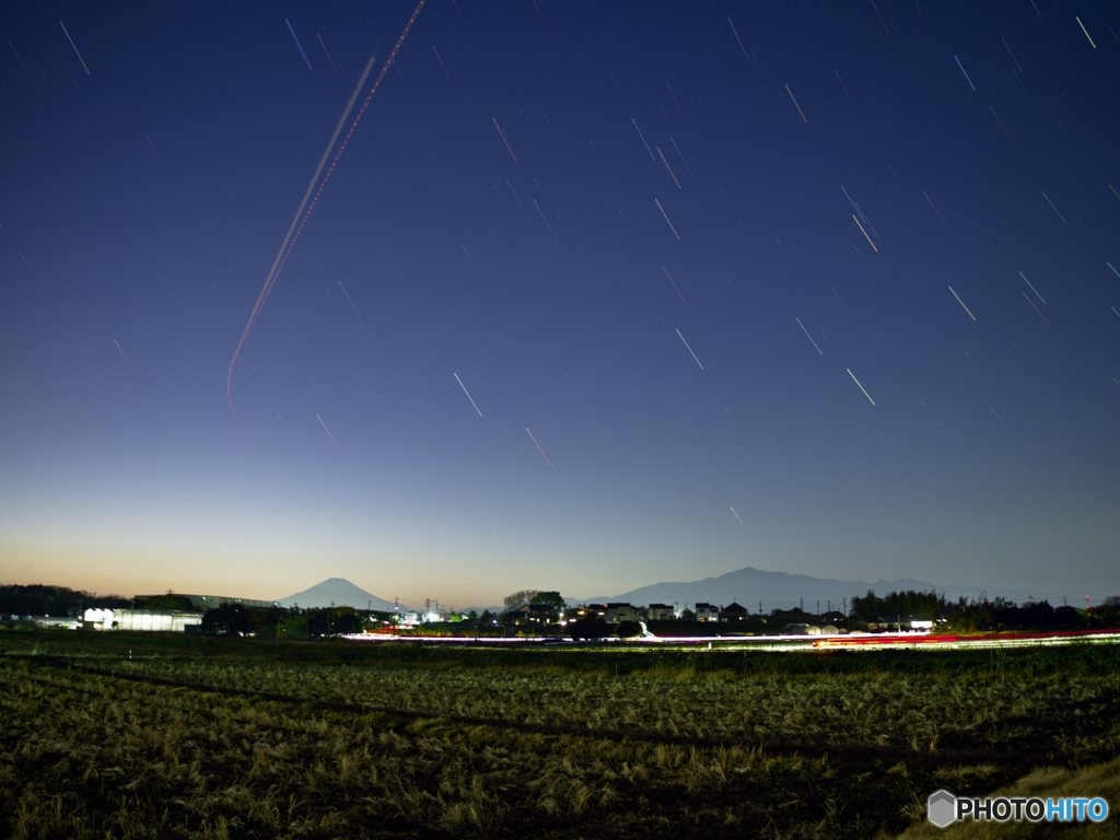 星景と富士
