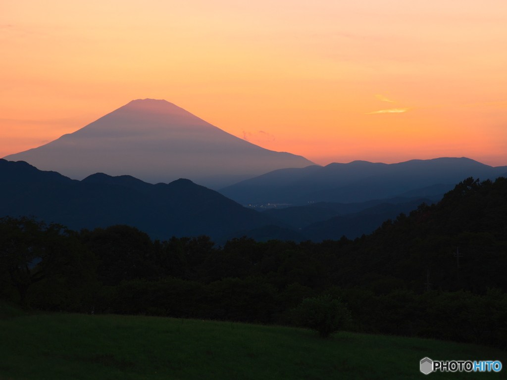 夕富士