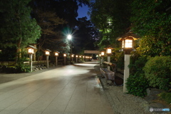 静まる参道