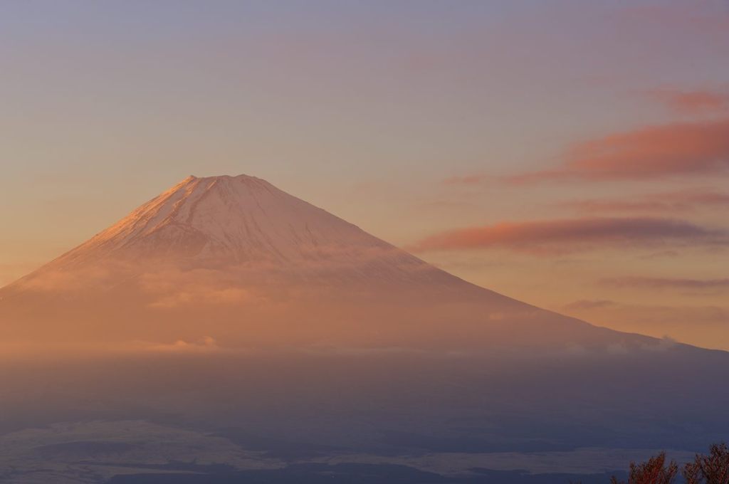 夕空富士