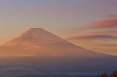 夕空富士