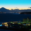 蒼い夕景