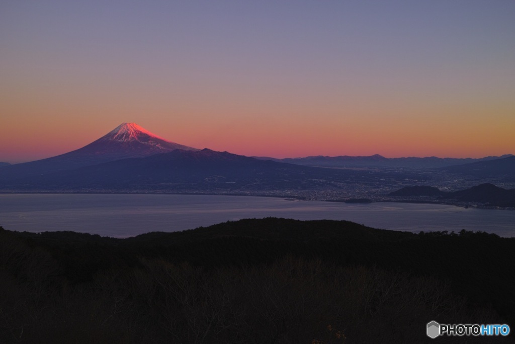 紅富士の横顔