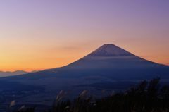 夕焼け富士