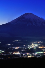 夜景と富士