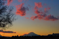 晦日の夕焼け