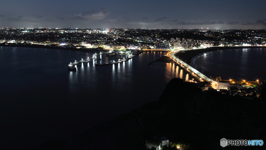 橋が見える夜景