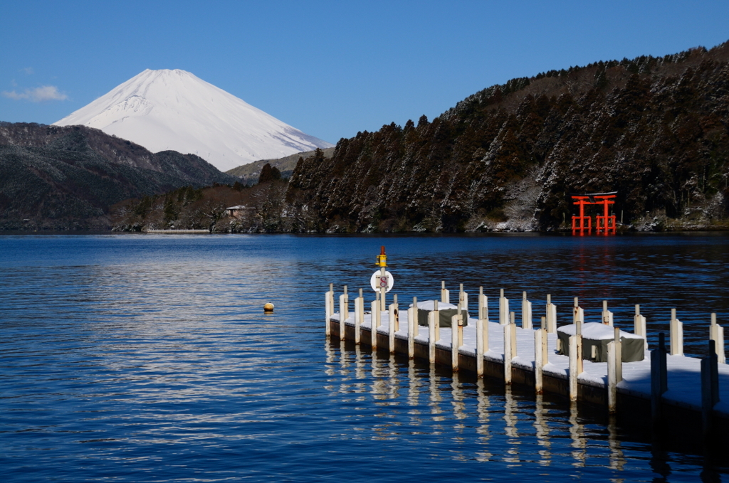 芦ノ湖畔