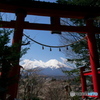 鳥居に富士