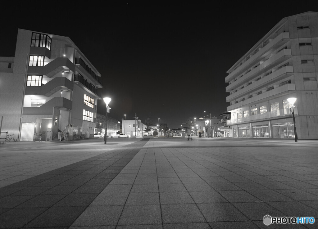 街夜景　インスタントカメラ風