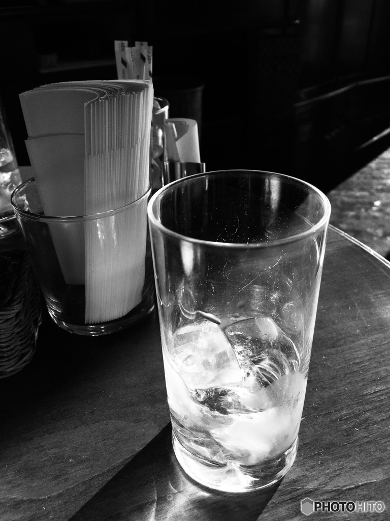 喫茶店の水
