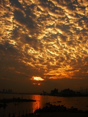 芦屋浜の夕焼け