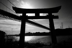 関門橋　鳥居
