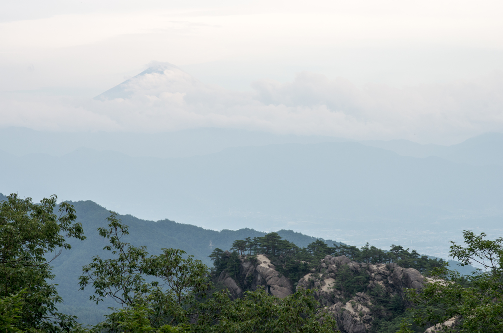 昇仙峡からの富士