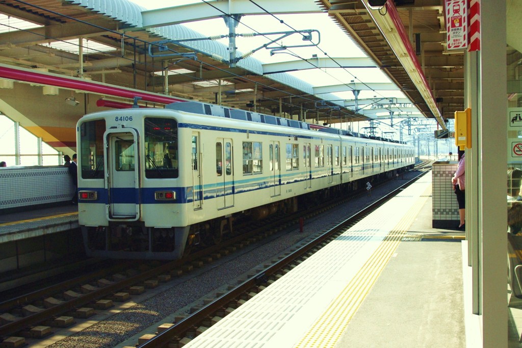 東武日光線　8000系　新栃木にて