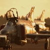 早朝の戦闘機